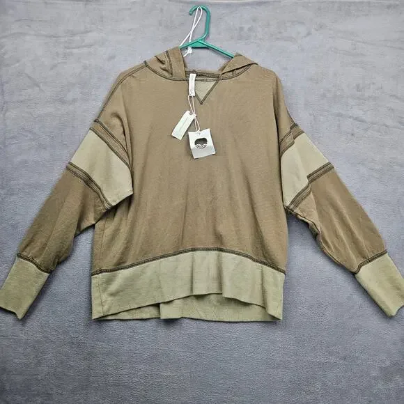 Daily Practice By Anthropologie Boxy Oversized Pullover Hoodie Loungewear Top XS - Picture 1 of 7